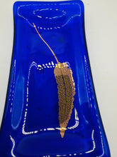 Load image into Gallery viewer, Blue Fern soap dish / trinket tray