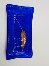 Load image into Gallery viewer, Blue Fern soap dish / trinket tray