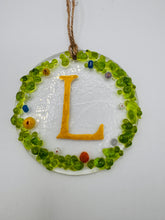 Load image into Gallery viewer, Flower wreath initials Hangers