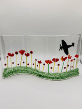 Load image into Gallery viewer, Self standing Spitfire Remembrance Glass