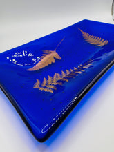 Load image into Gallery viewer, Blue Fern Rectangular Dish