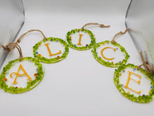 Load image into Gallery viewer, Flower wreath initials Hangers