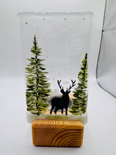 Load image into Gallery viewer, Winter Forrest Stag Tea-light holder