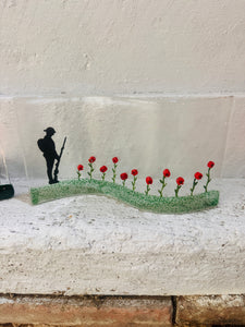 Self standing Remembrance Glass