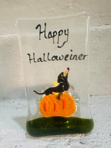 Happy Halloweiner Dachshund TeaLight Holder