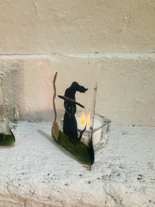 Witches Cat TeaLight Holder