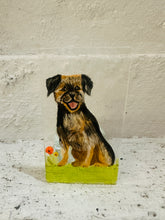 Load image into Gallery viewer, Fused Glass Boarder Terrier TeaLight Holder