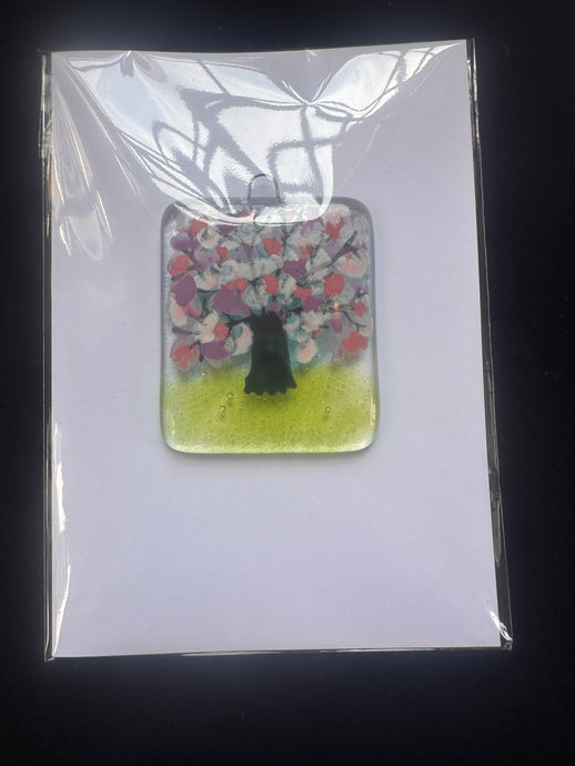 Blossom Tree Suncatcher Greetings card