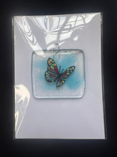 Load image into Gallery viewer, Butterfly Red &amp; Gold Suncatcher Greetings card