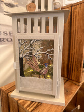 Load image into Gallery viewer, Fused Glass Large Four Seasons pheasant Lantern