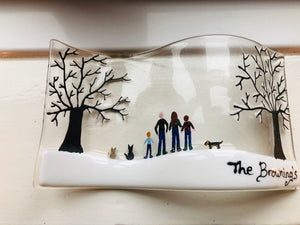 Personalised self standing winter family