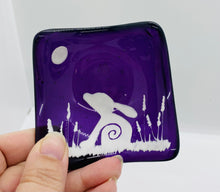 Load image into Gallery viewer, Purple Hare TeaLight candle holder