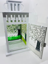Load image into Gallery viewer, Fused Glass Large Four Seasons Sheep Lantern