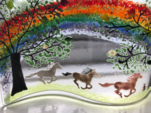 Load image into Gallery viewer, Running Horses Countryside Rainbow