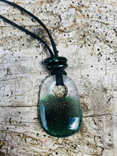 Load image into Gallery viewer, Sparkling Green Fade Necklace with bead detail
