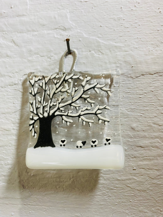 Winter sheep Countryside Wall Hanger