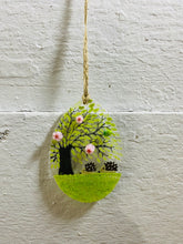 Load image into Gallery viewer, Handmade Fused Glass Easter Egg with hedgehog detail