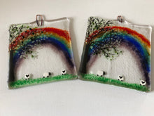 Load image into Gallery viewer, Sheep Rainbow Countryside Wall Hanger