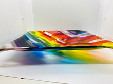 Load image into Gallery viewer, XL Horizontal Rainbow Square Bowl