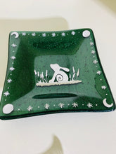 Load image into Gallery viewer, Sparkling Green Large Moon Hare Dish