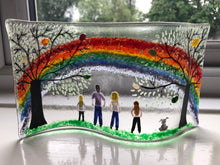 Load image into Gallery viewer, Personalised Family Rainbow self standing