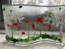 Load image into Gallery viewer, Self Standing Poppy glass