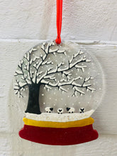 Load image into Gallery viewer, Winter sheep Christmas SnowGlobe Hanger