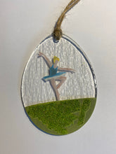 Load image into Gallery viewer, Fused Glass Easter Egg with Ballerina detail
