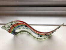 Load image into Gallery viewer, Fused Glass Hedgehog Countryside Rainbow