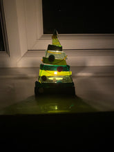 Load image into Gallery viewer, Striped Christmas Tree TeaLight Holder