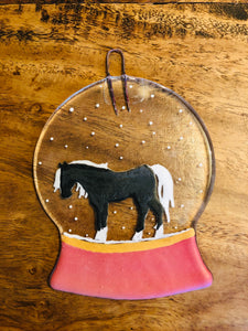 Personalised animal snow globe