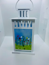 Load image into Gallery viewer, Fused Glass Large Meadow Flowers Lantern