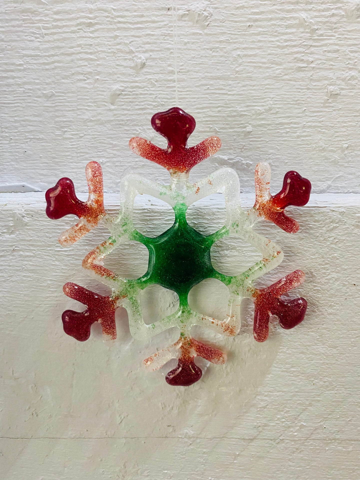 Green & Red Snowflake