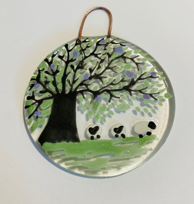 Sheep Spring Round Hanger