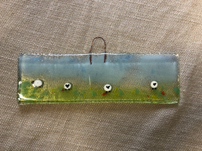 Long countryside sheep wall hanging