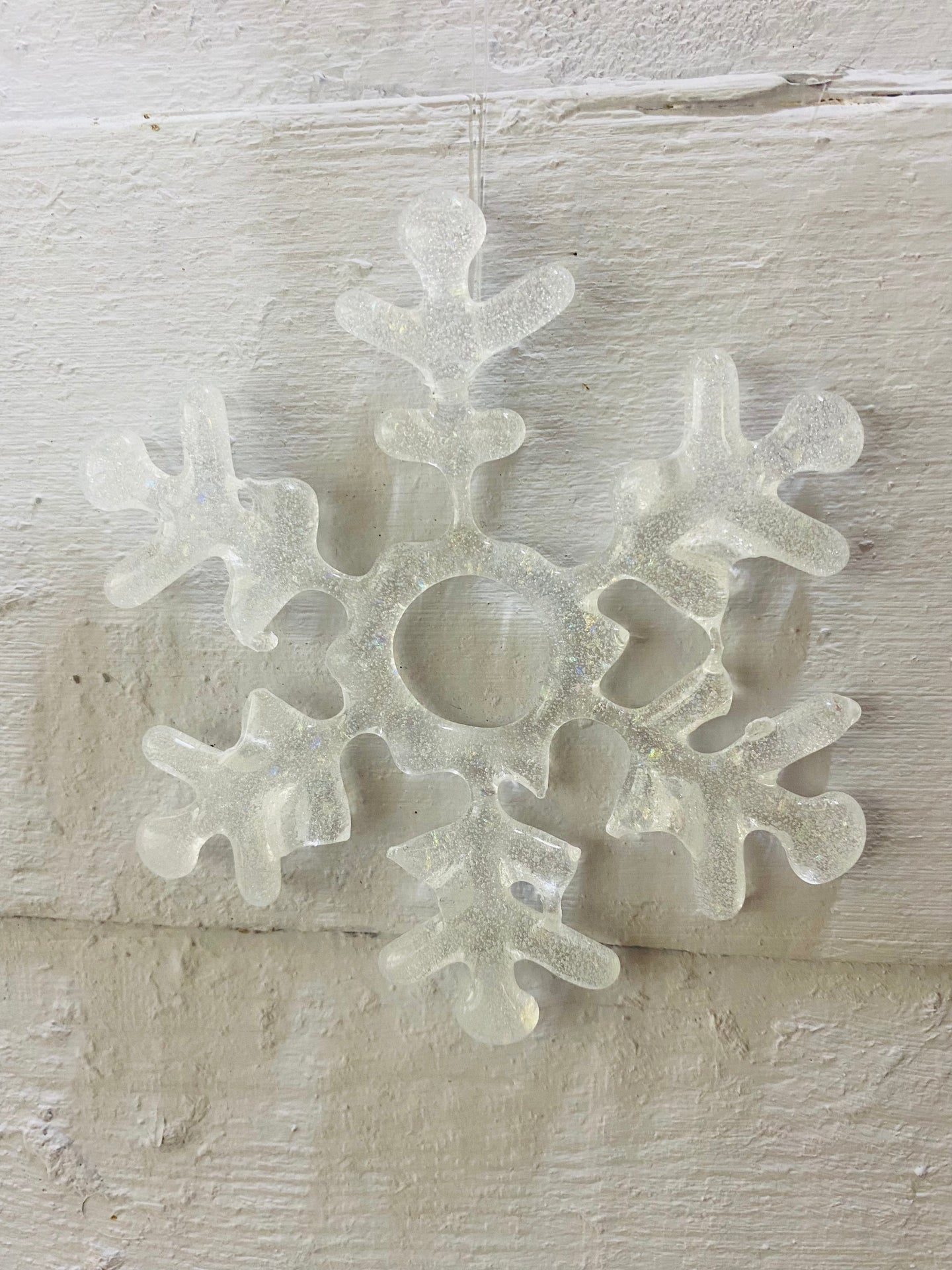 Sparkling flakes Clear Snowflake