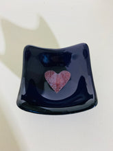 Load image into Gallery viewer, Purple Copper Heart TeaLight candle holder