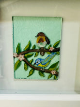 Load image into Gallery viewer, Pale blue Robin &amp; Blue Tit in Box Frame