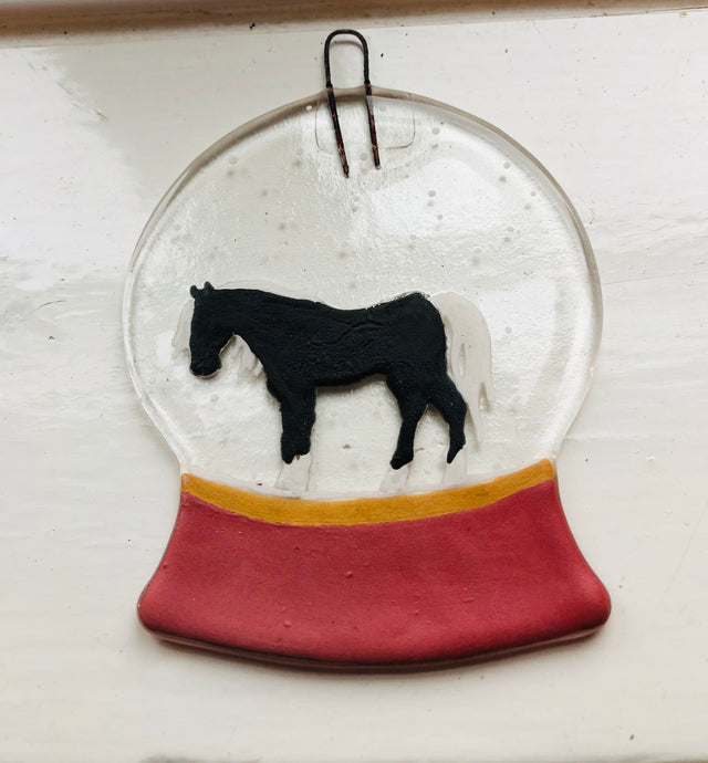 Personalised animal snow globe