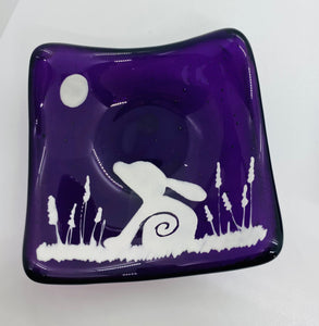 Purple Hare TeaLight candle holder