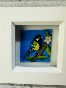 Great Tit in Box Frame