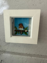 Load image into Gallery viewer, Pale blue Robin in Box Frame