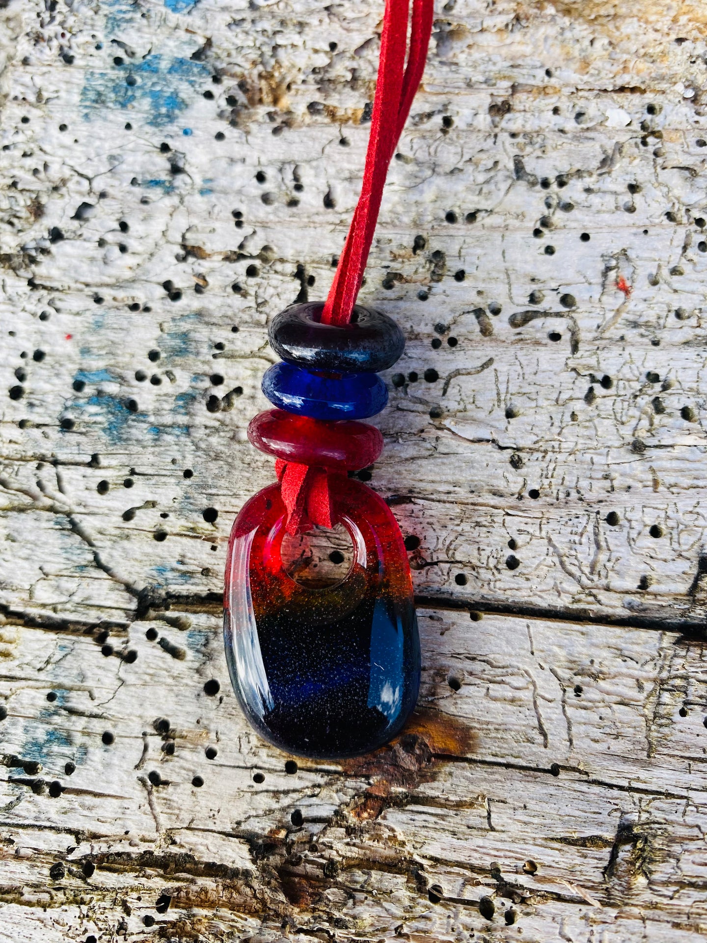 Rainbow Necklace with  bead detail