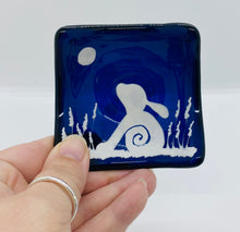 Load image into Gallery viewer, Midnight Blue Hare TeaLight candle holder