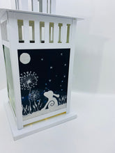 Load image into Gallery viewer, Fused glass Large Moon Hare Lantern