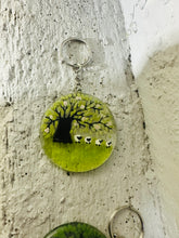 Load image into Gallery viewer, Sheep Spring Round Keyring