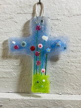 Load image into Gallery viewer, Meadow flower Cross Wall Hanging