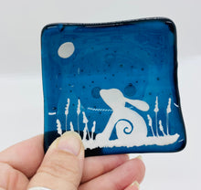 Load image into Gallery viewer, Teal Hare TeaLight candle holder