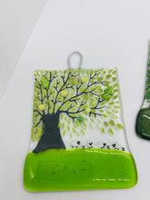 Load image into Gallery viewer, Handmade fused glass four-season sheep wall hangers 