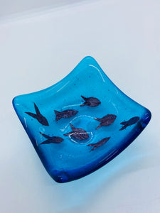 Shoal fishes Deep dish/ TeaLight candle holder